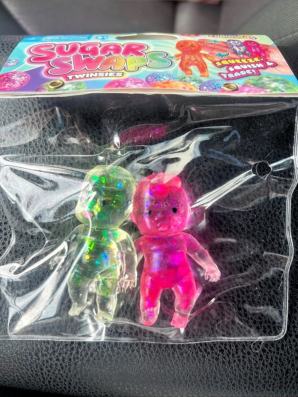 ORB Curiosities Mini Babies Glo Pals Twinsies Figures Pink & Green Squishy NWT